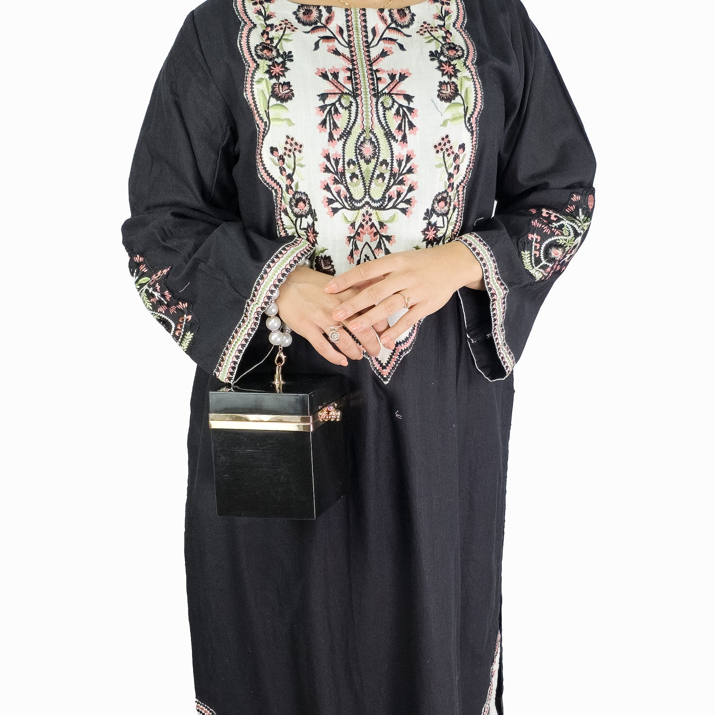 Black Embroidered Pakistani Suit