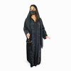 Midnight Azure Embroidered Abaya