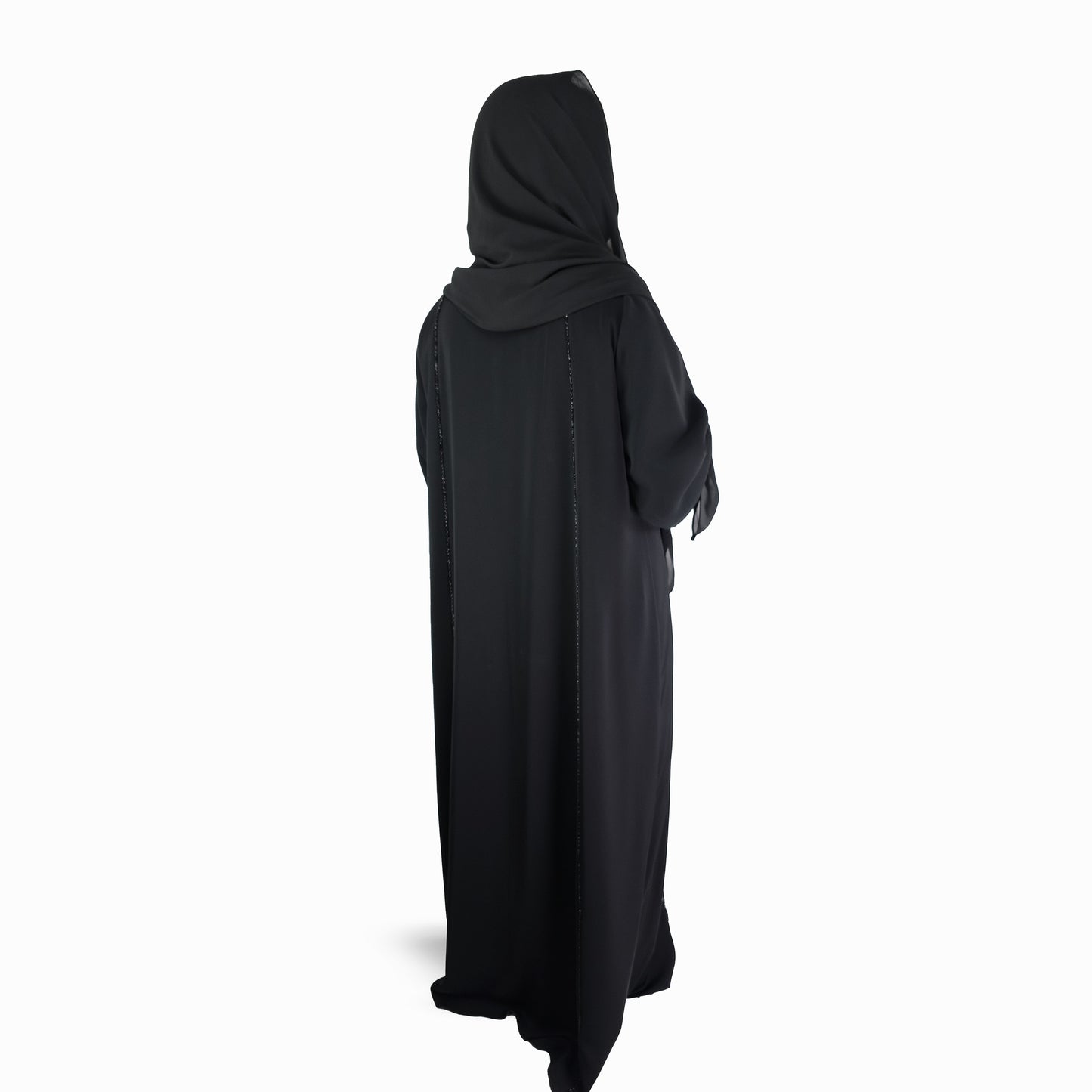 Midnight Azure Embroidered Abaya