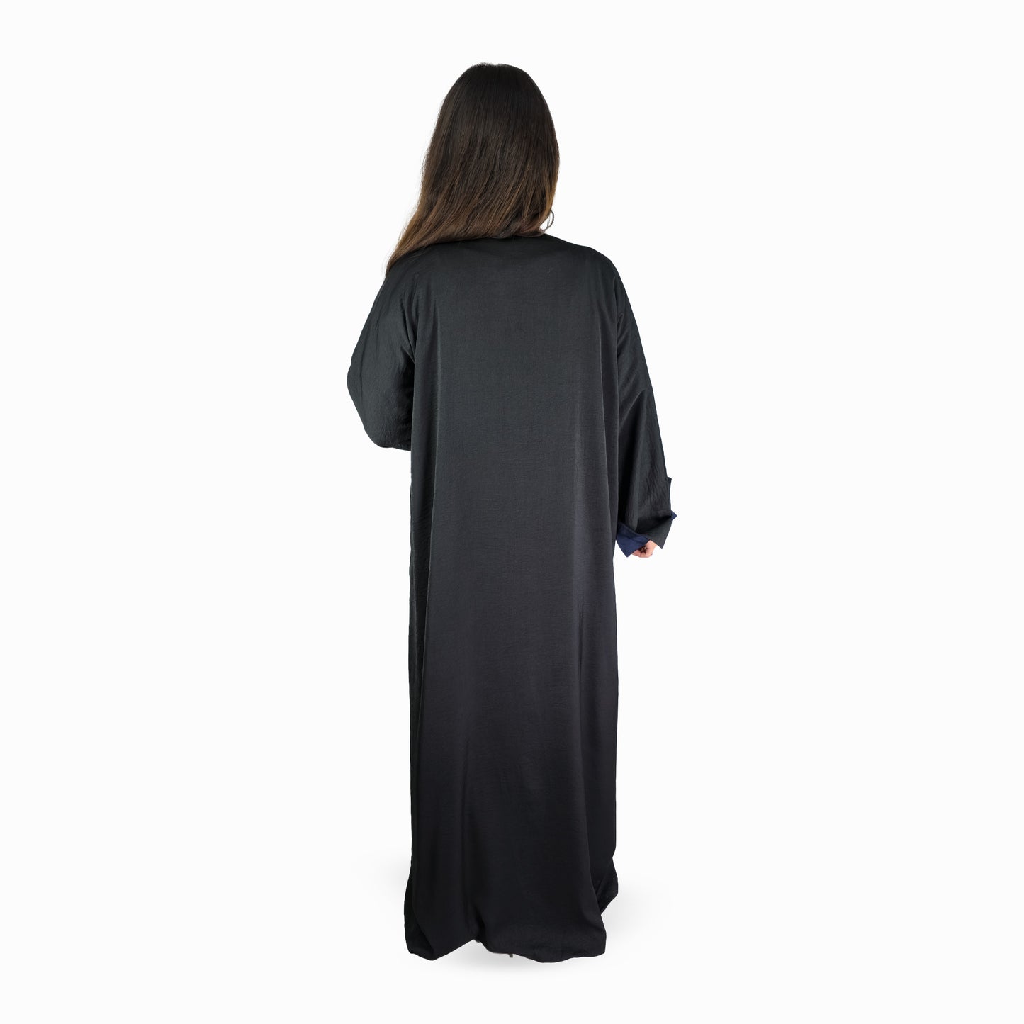 Noir Leaf Embellished Abaya