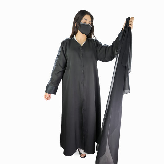 Luxe Sleeve Embellished Abaya