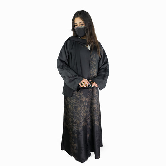 Butterfly Garden Printed Abaya