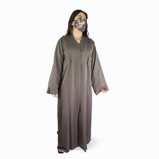 Modern Pleated Panel Abaya