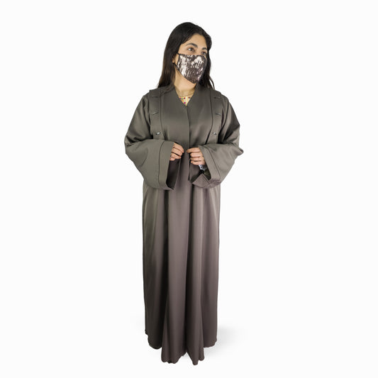 Modern Pleated Panel Abaya