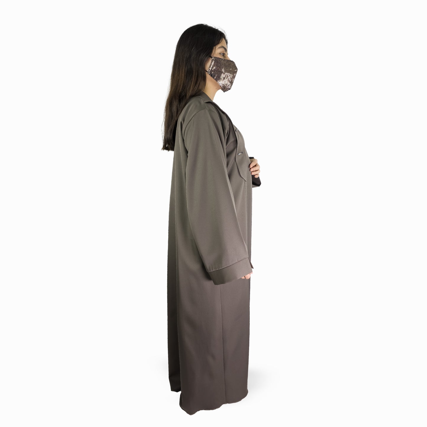 Modern Pleated Panel Abaya