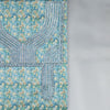 Emirati Mukhawar – Turquoise Floral with Silver Embroidery