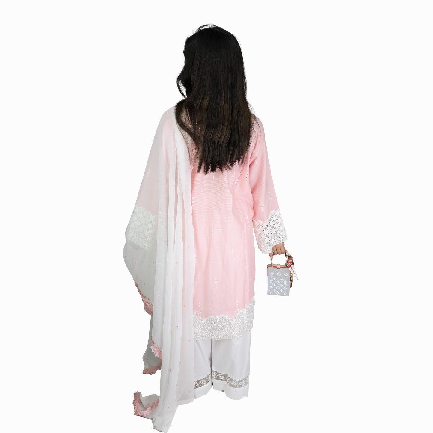Blush Pink Embroidered Pakistani Suit