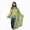 Olive Green Embroidered Pakistani Suit