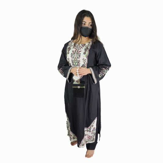 Black Embroidered Pakistani Suit